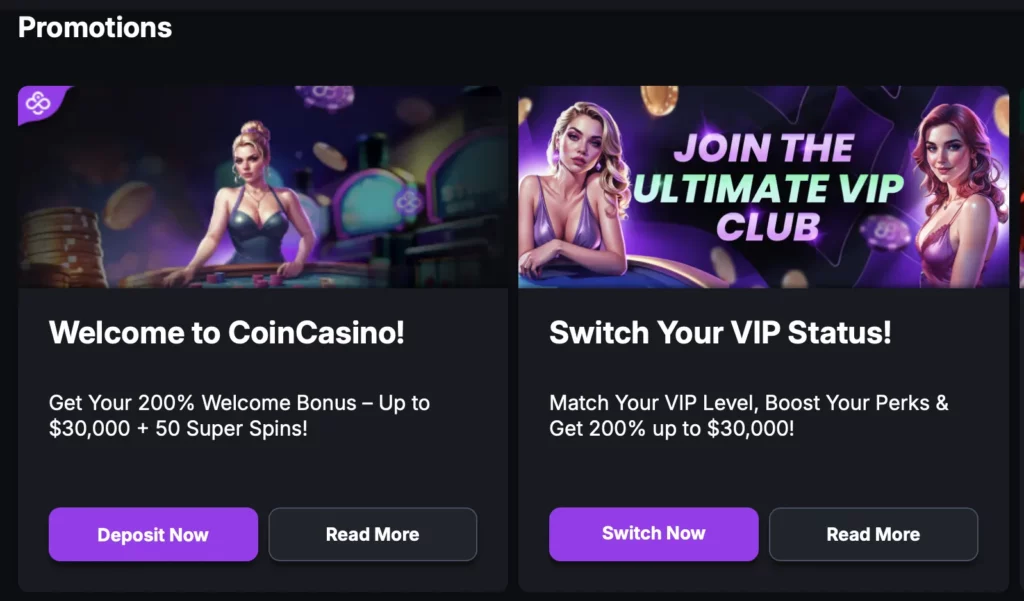 Bonuses and Promotions