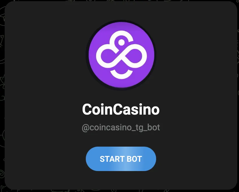Play CoinCasino via Telegram