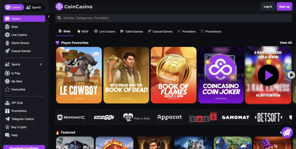 Why CoinCasino 

